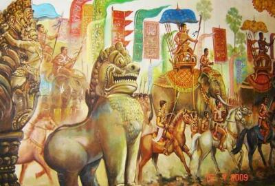 Les visages mystérieux dans le temple Bayon, les rois les plus réputés dans l'Histoire du Cambodge